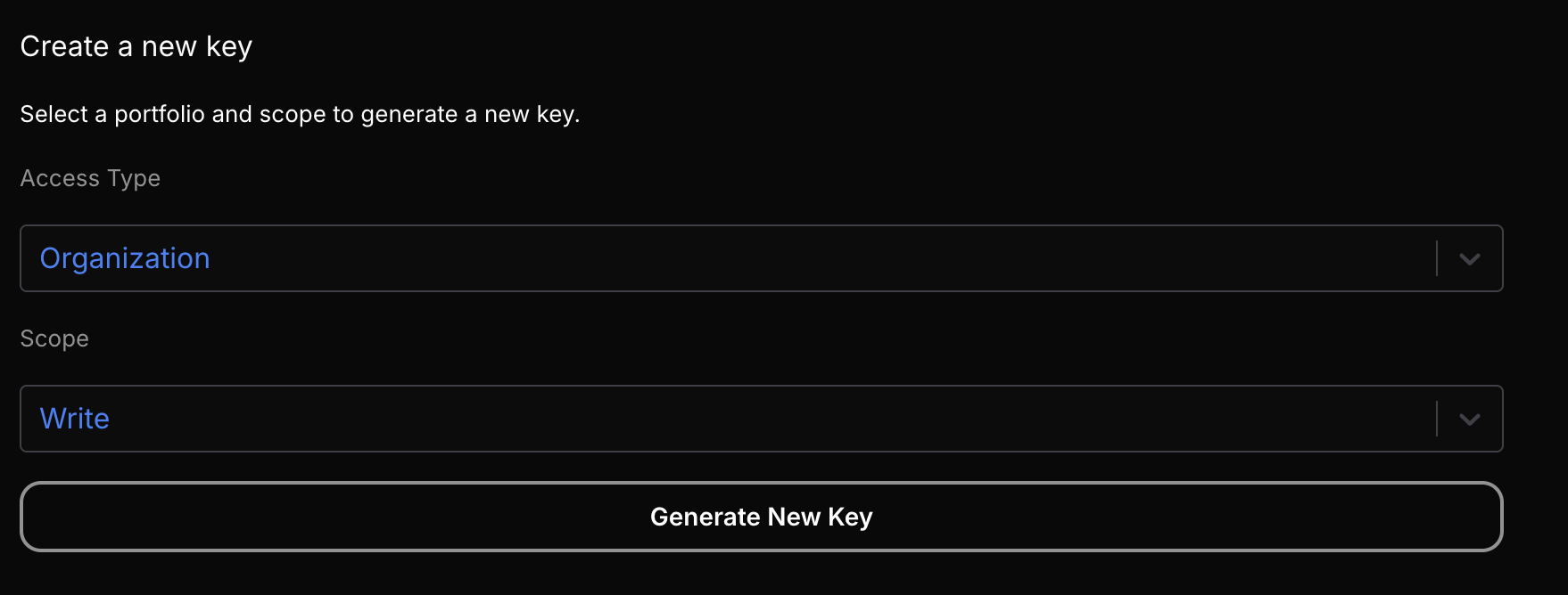 generate key